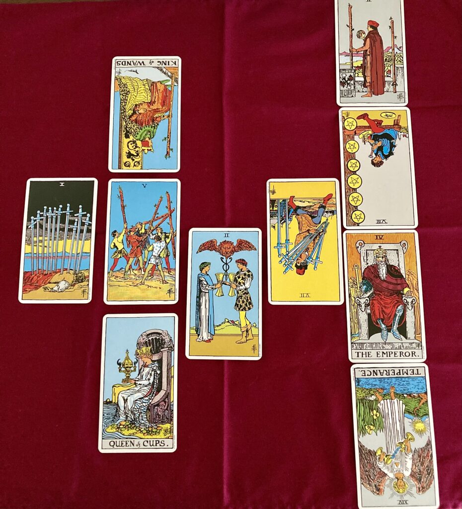 ケルト十字法で占ってみた